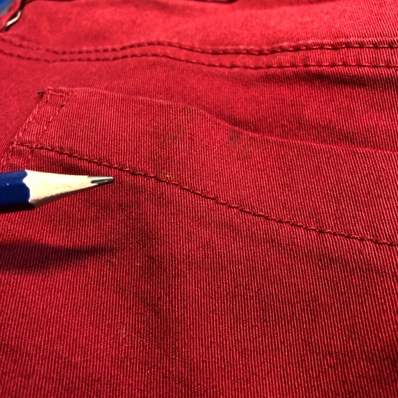 Vintage Joan Jett Tripp NYC Daang Goodman Lace up Red Jeans Size 11 denim - Picture 9 of 16